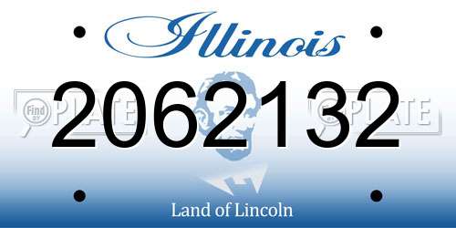 2062132 Illinois License Plate