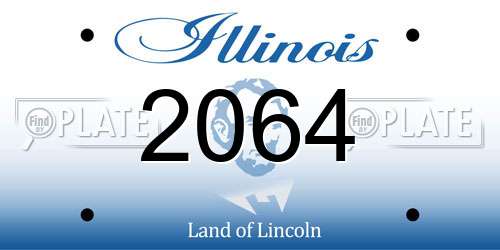 2064 Illinois License Plate