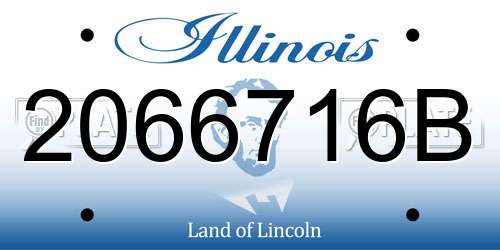 2066716B Illinois License Plate