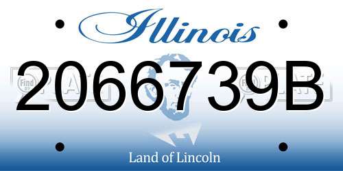 2066739B Illinois License Plate