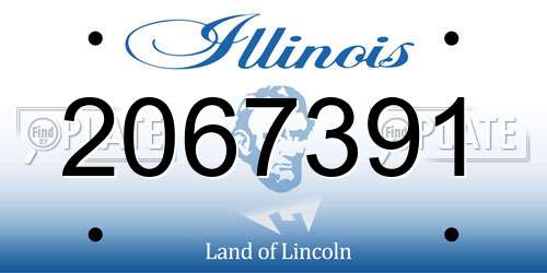 2067391 Illinois License Plate