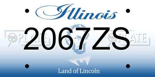 2067ZS Illinois License Plate