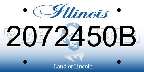 2072450B Illinois License Plate