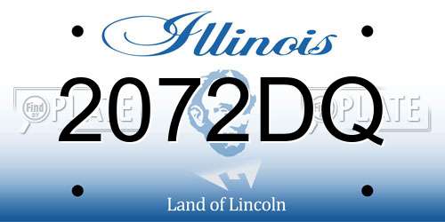 2072DQ Illinois License Plate