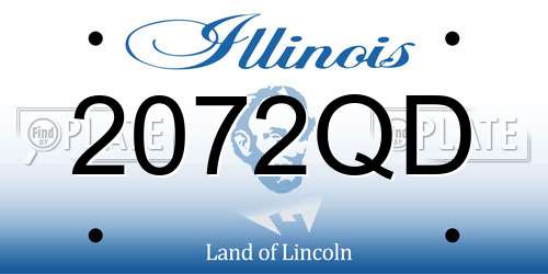 2072QD Illinois License Plate