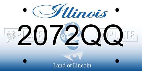 2072QQ Illinois License Plate