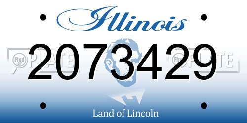 2073429 Illinois License Plate