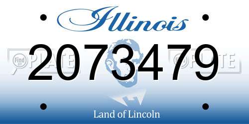 2073479 Illinois License Plate