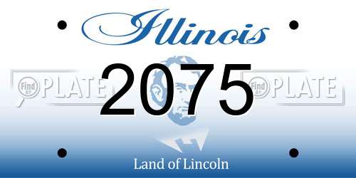 2075 Illinois License Plate