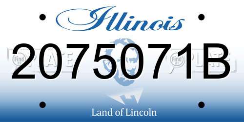 2075071B Illinois License Plate