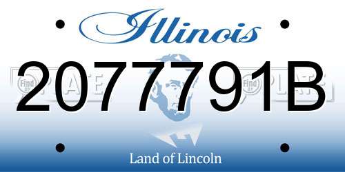 2077791B Illinois License Plate