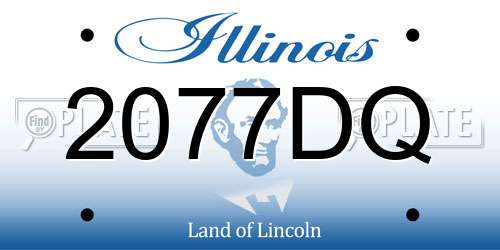 2077DQ Illinois License Plate