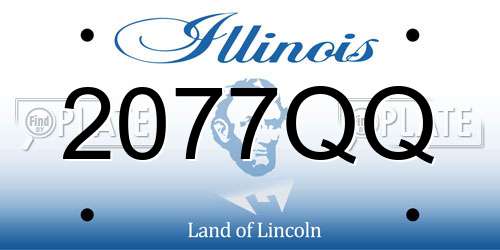 2077QQ Illinois License Plate