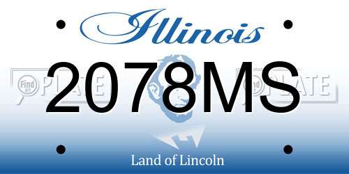 2078MS Illinois License Plate