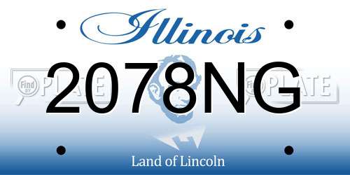 2078NG Illinois License Plate