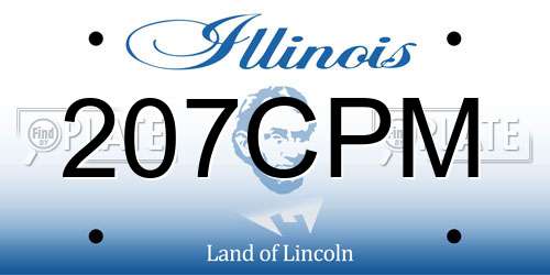 207CPM Illinois License Plate