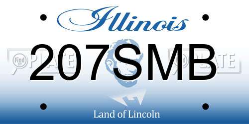 207SMB Illinois License Plate