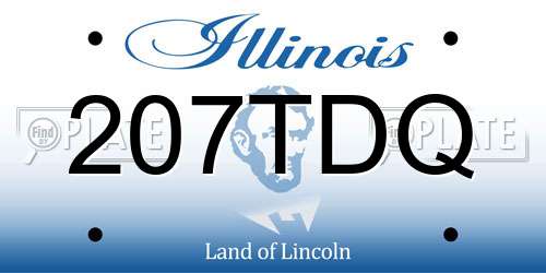 207TDQ Illinois License Plate