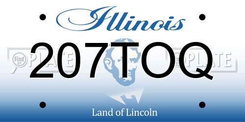 207TOQ Illinois License Plate