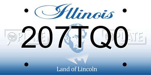 207TQ0 Illinois License Plate