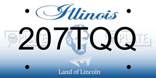 207TQQ Illinois License Plate