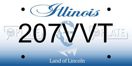 207VVT Illinois License Plate