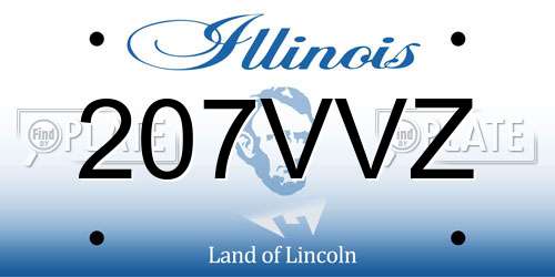 207VVZ Illinois License Plate