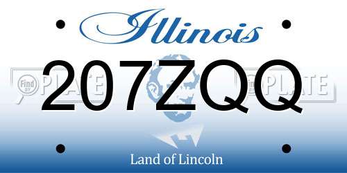 207ZQQ Illinois License Plate