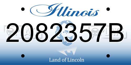 2082357B Illinois License Plate