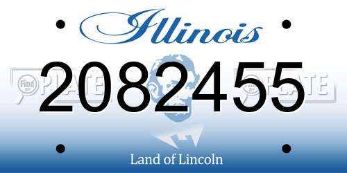 2082455 Illinois License Plate