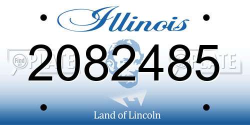 2082485 Illinois License Plate