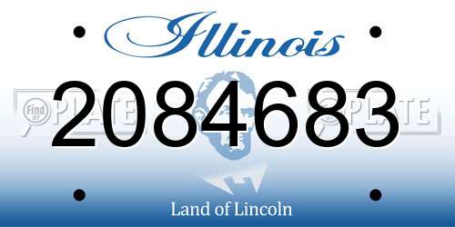 2084683 Illinois License Plate