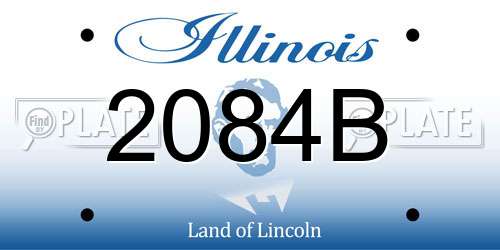 2084B Illinois License Plate