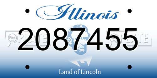 2087455 Illinois License Plate