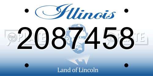 2087458 Illinois License Plate