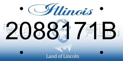 2088171B Illinois License Plate