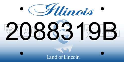 2088319B Illinois License Plate