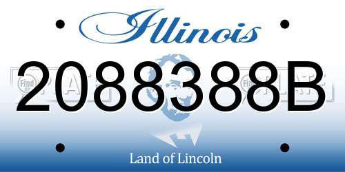 2088388B Illinois License Plate