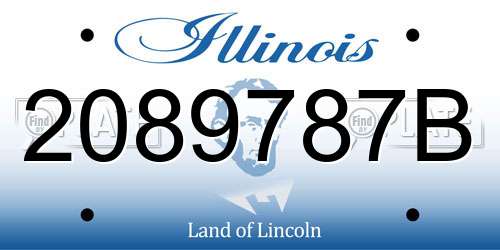 2089787B Illinois License Plate