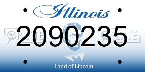 2090235 Illinois License Plate