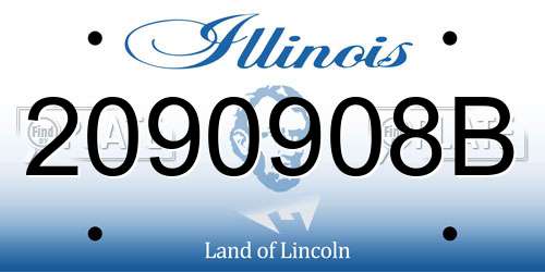 2090908B Illinois License Plate