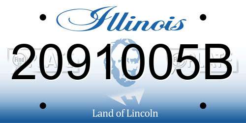 2091005B Illinois License Plate