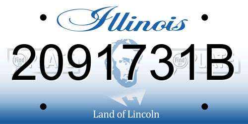 2091731B Illinois License Plate