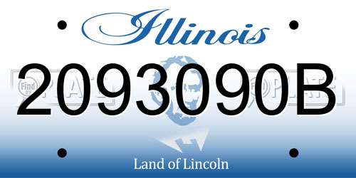 2093090B Illinois License Plate