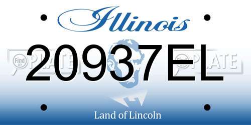 20937EL Illinois License Plate