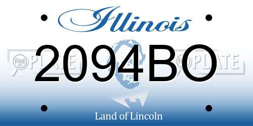 2094BO Illinois License Plate