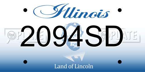 2094SD Illinois License Plate