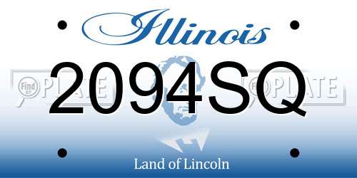 2094SQ Illinois License Plate