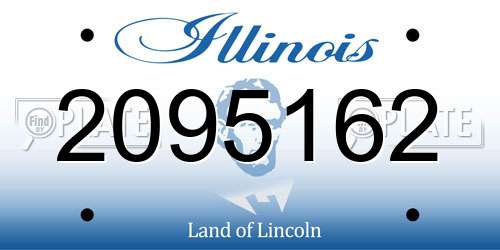 2095162 Illinois License Plate
