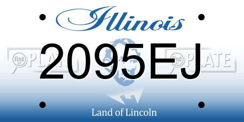 2095EJ Illinois License Plate